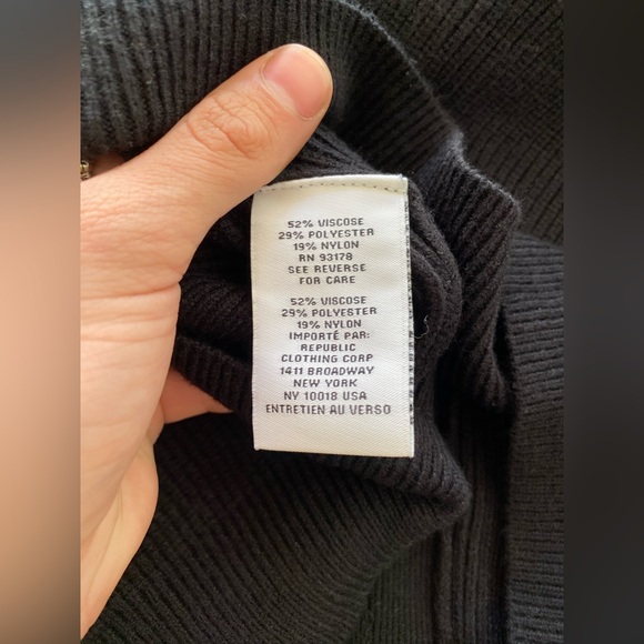 NWT Magaschoni Black Drivers Knit Double Full-Zip Sweater Men’s Large Casual - Picture 5 of 6